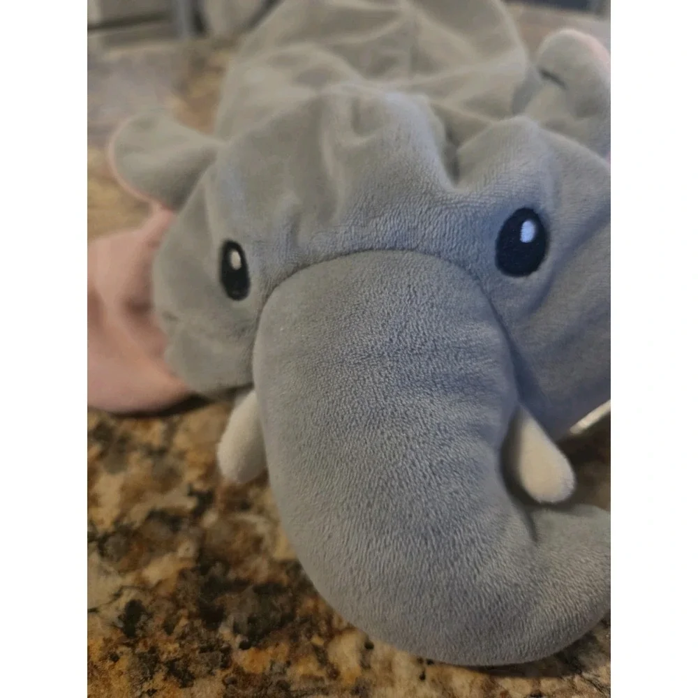 Necknapperz Elephant Grey. 12 Inches. Excellent. Zipper.